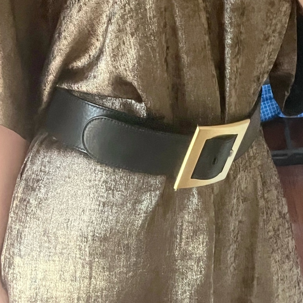 Roberto Cavalli Black Leather Buckle Belt - Picture 2 of 13